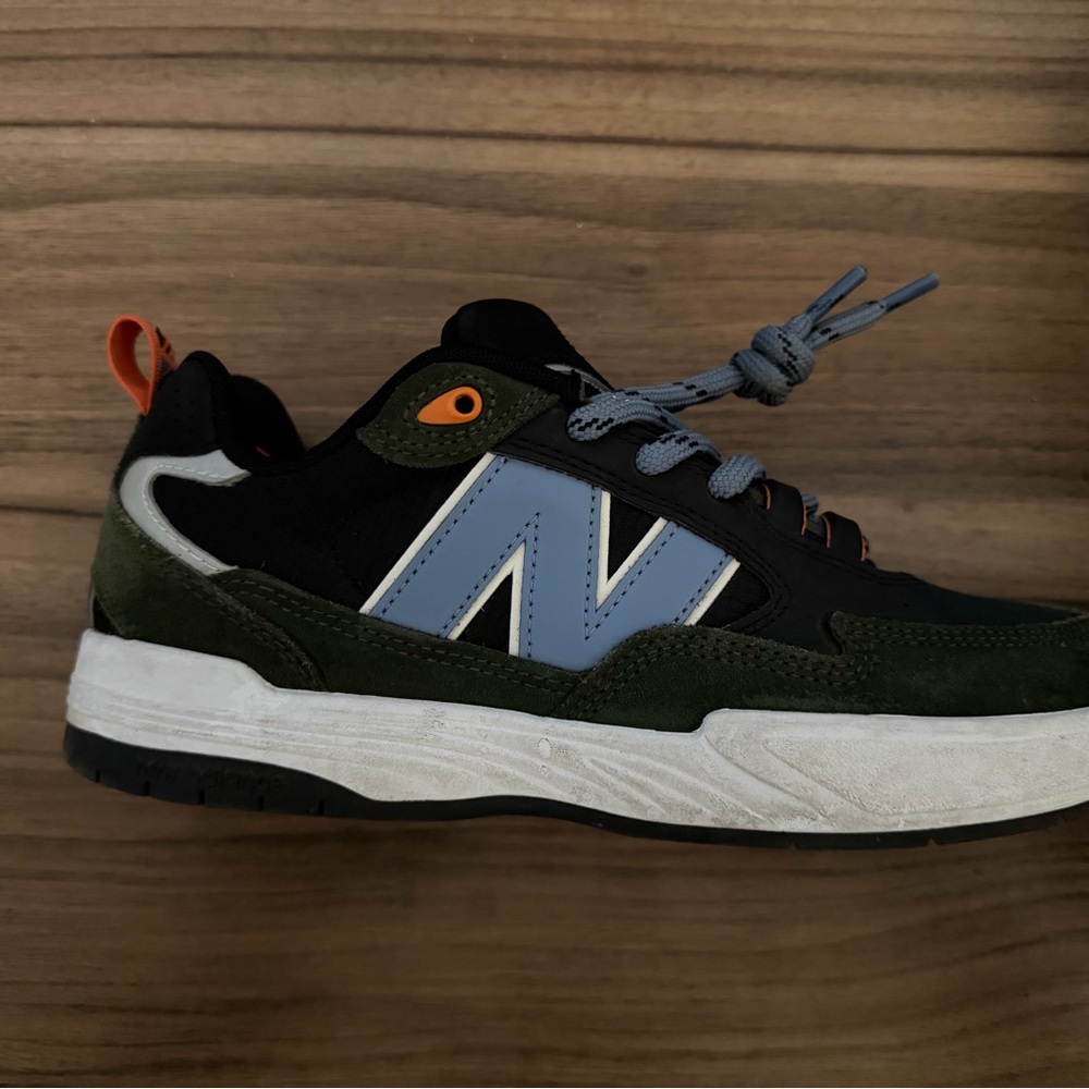 New Balance Numeric 808 Tiago Lemos LGC Black, Green, and Blue Skate Shoes